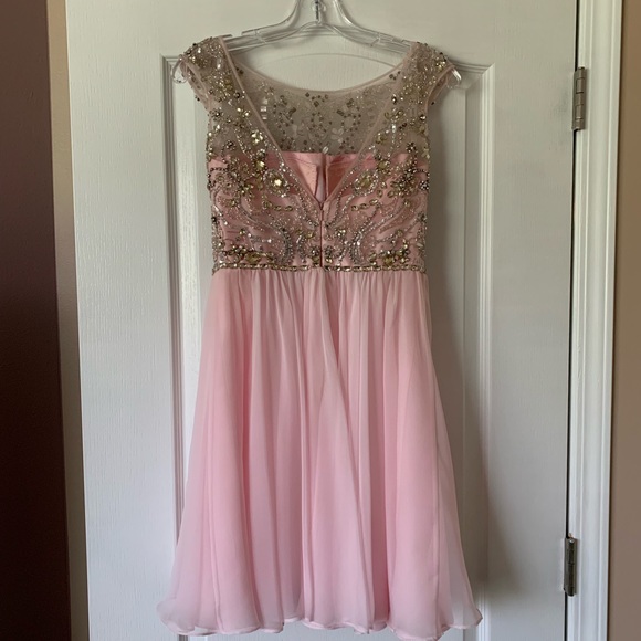 Pink Sherri Hill Cocktail Dress - Picture 2 of 6